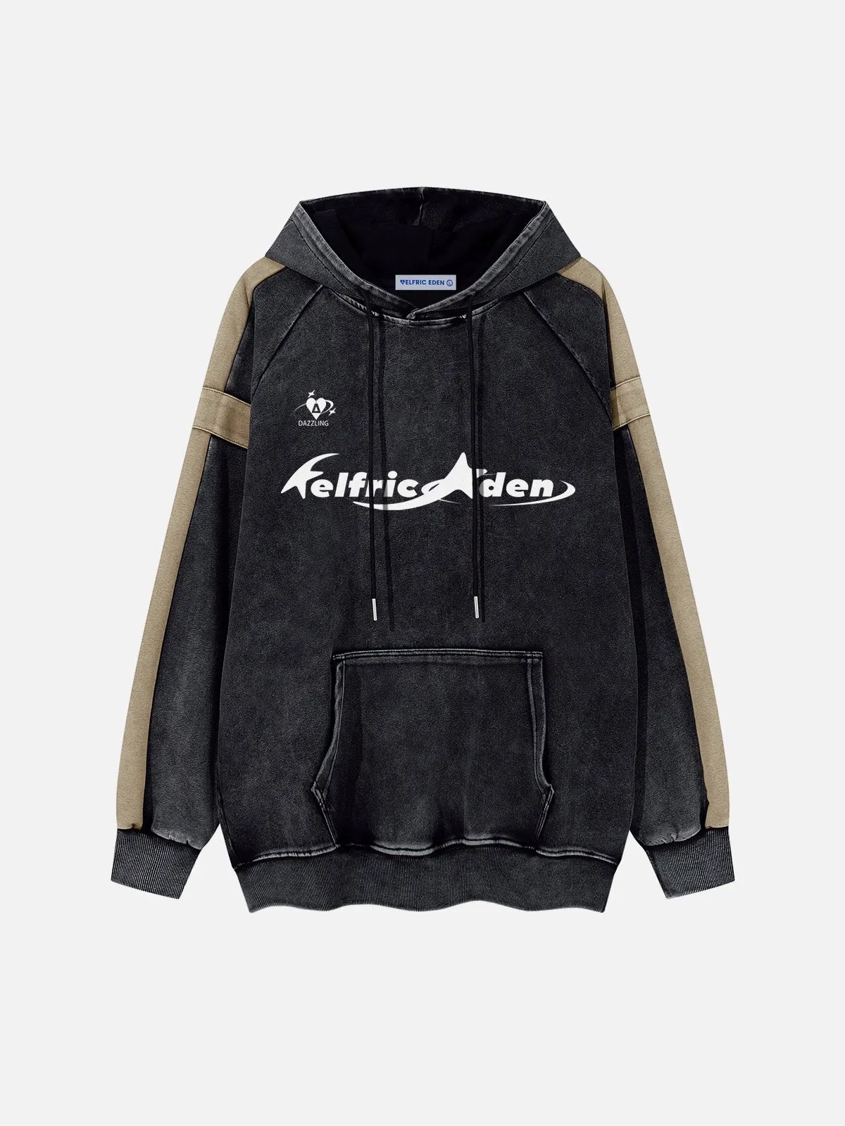 Aelfric Eden Color Blocking Washed Pullover Hoodie sold by Aelfric Eden