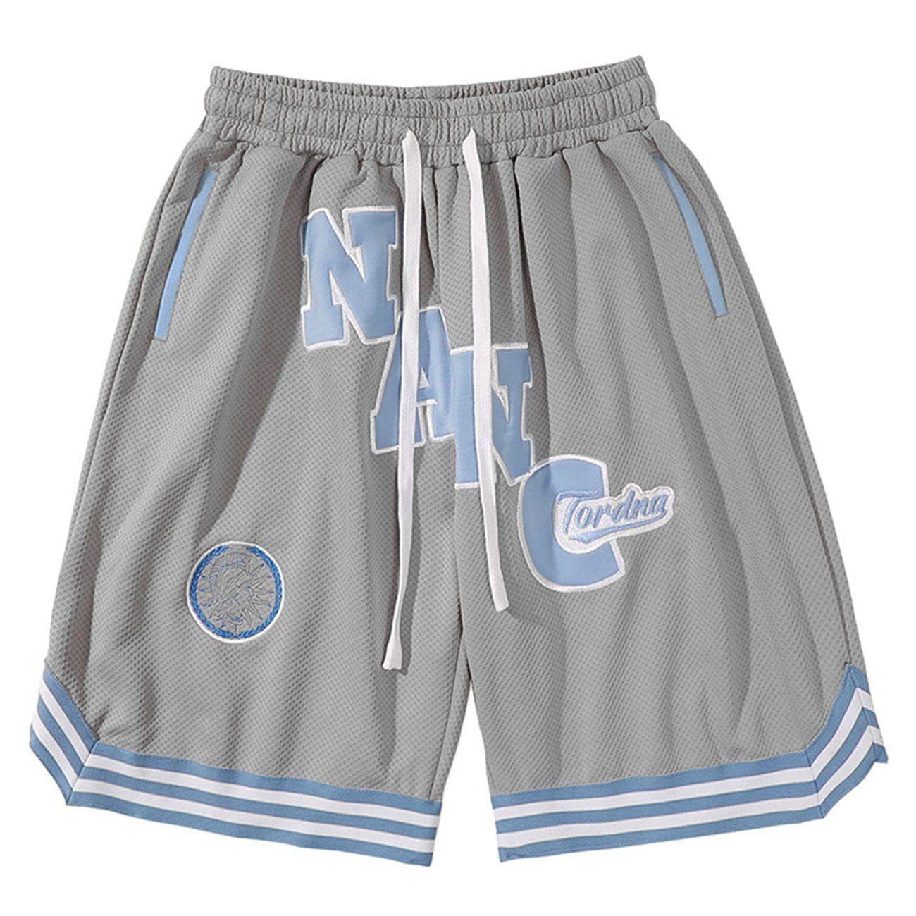 Aelfric Eden Embroidered Letters Striped Drawstring Shorts sold by Aelfric Eden product image thumbnail 6