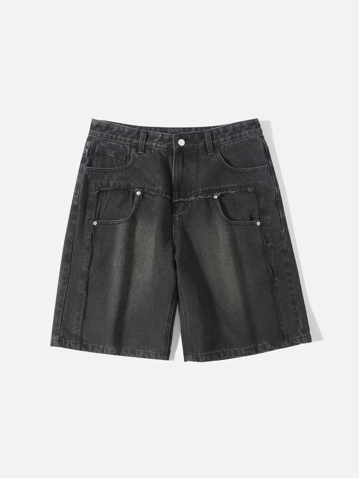 Aelfric Eden Fringe Pocket Patchwork Jorts sold by Aelfric Eden product image thumbnail 4