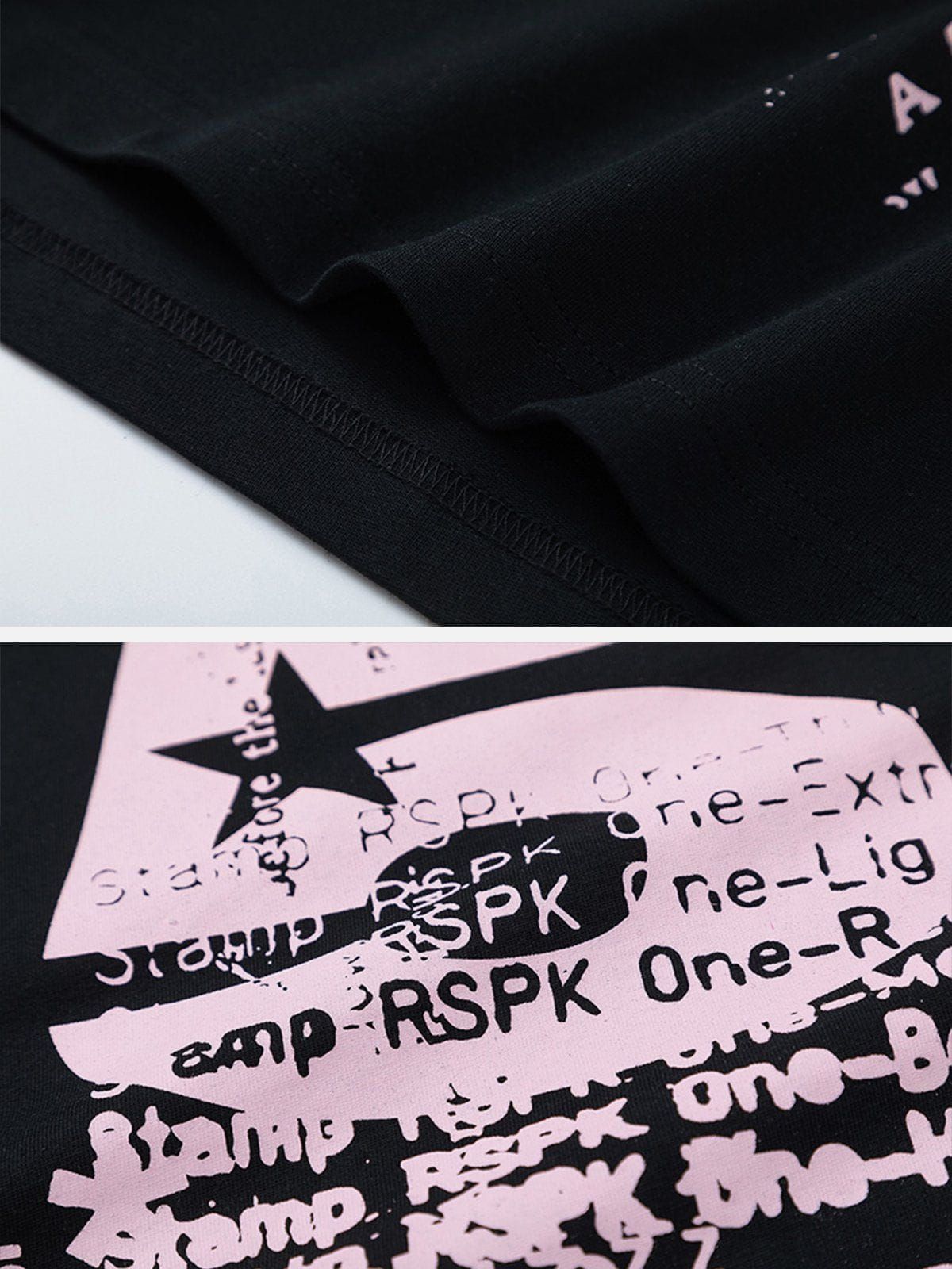 Aelfric Eden Data Garbled Printing Patchwork Tee sold by Aelfric Eden product image thumbnail 5