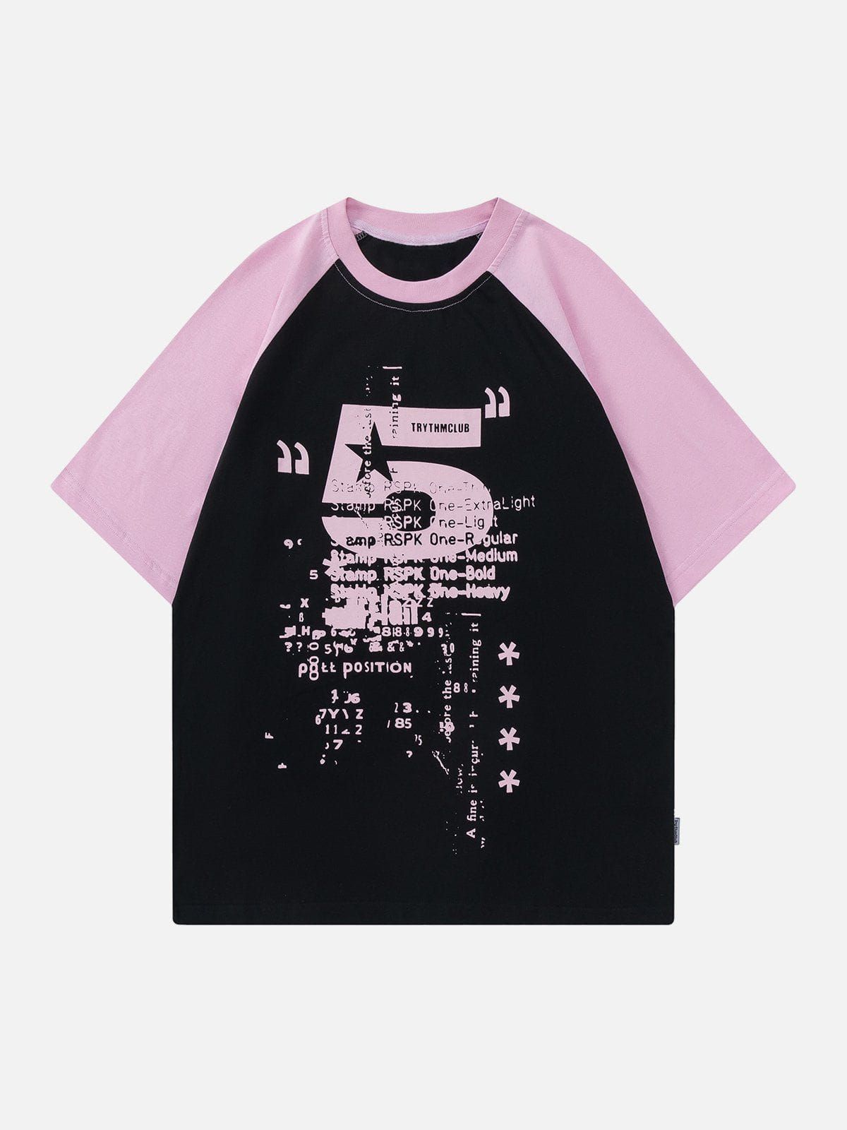 Aelfric Eden Data Garbled Printing Patchwork Tee sold by Aelfric Eden