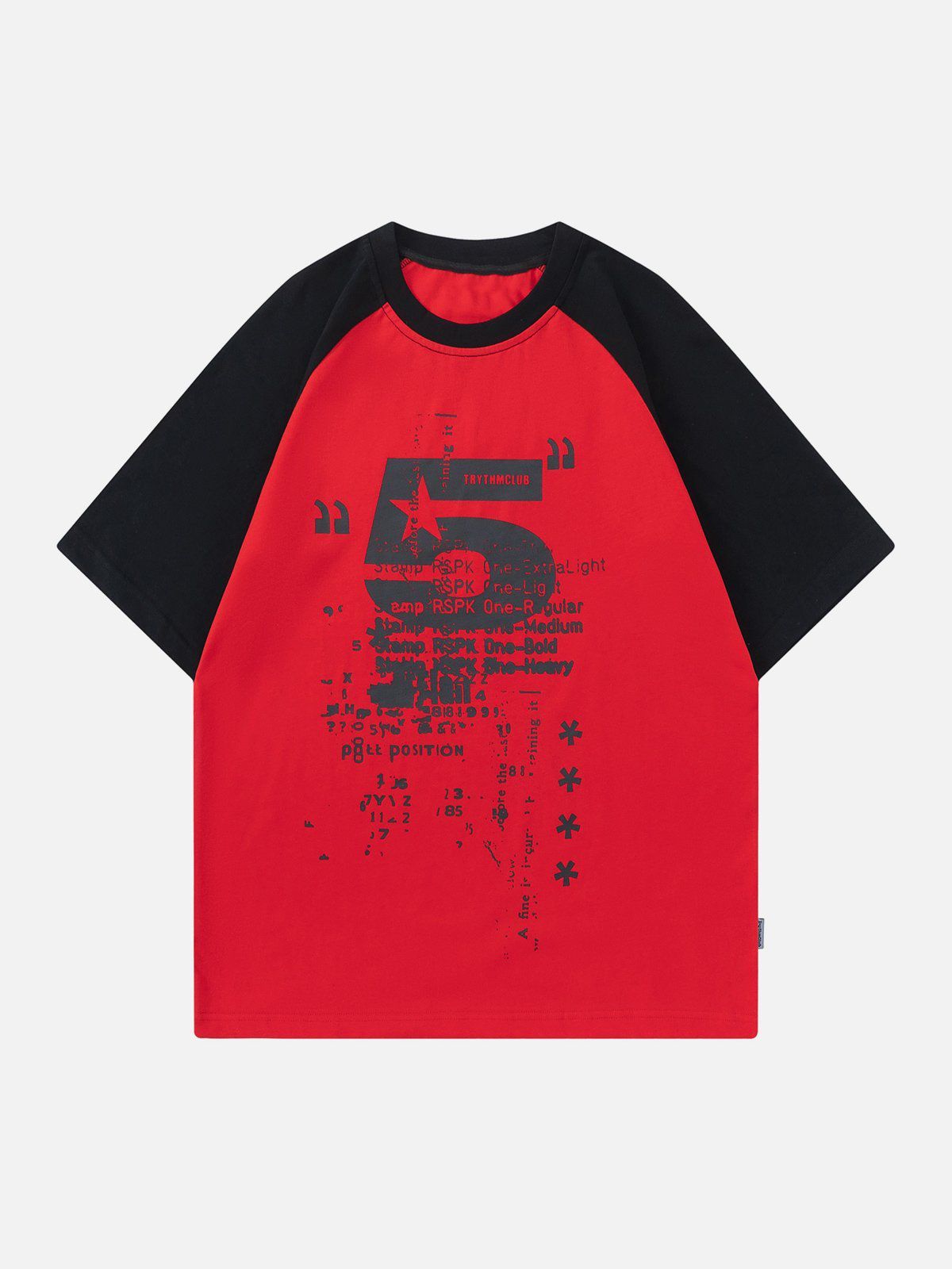 Aelfric Eden Data Garbled Printing Patchwork Tee sold by Aelfric Eden product image thumbnail 3
