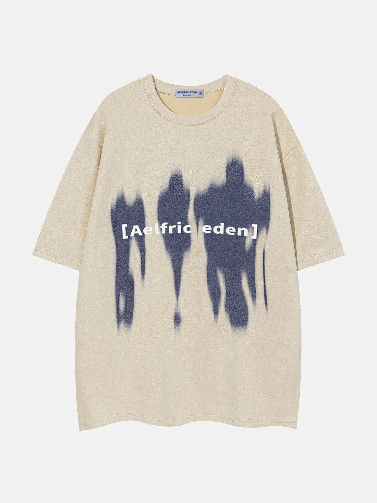 Aelfric Eden Fuzzy Shadow Print Tee sold by Aelfric Eden