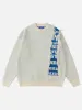 Aelfric Eden Fringe Letter Jacquard Sweater sold by Aelfric Eden