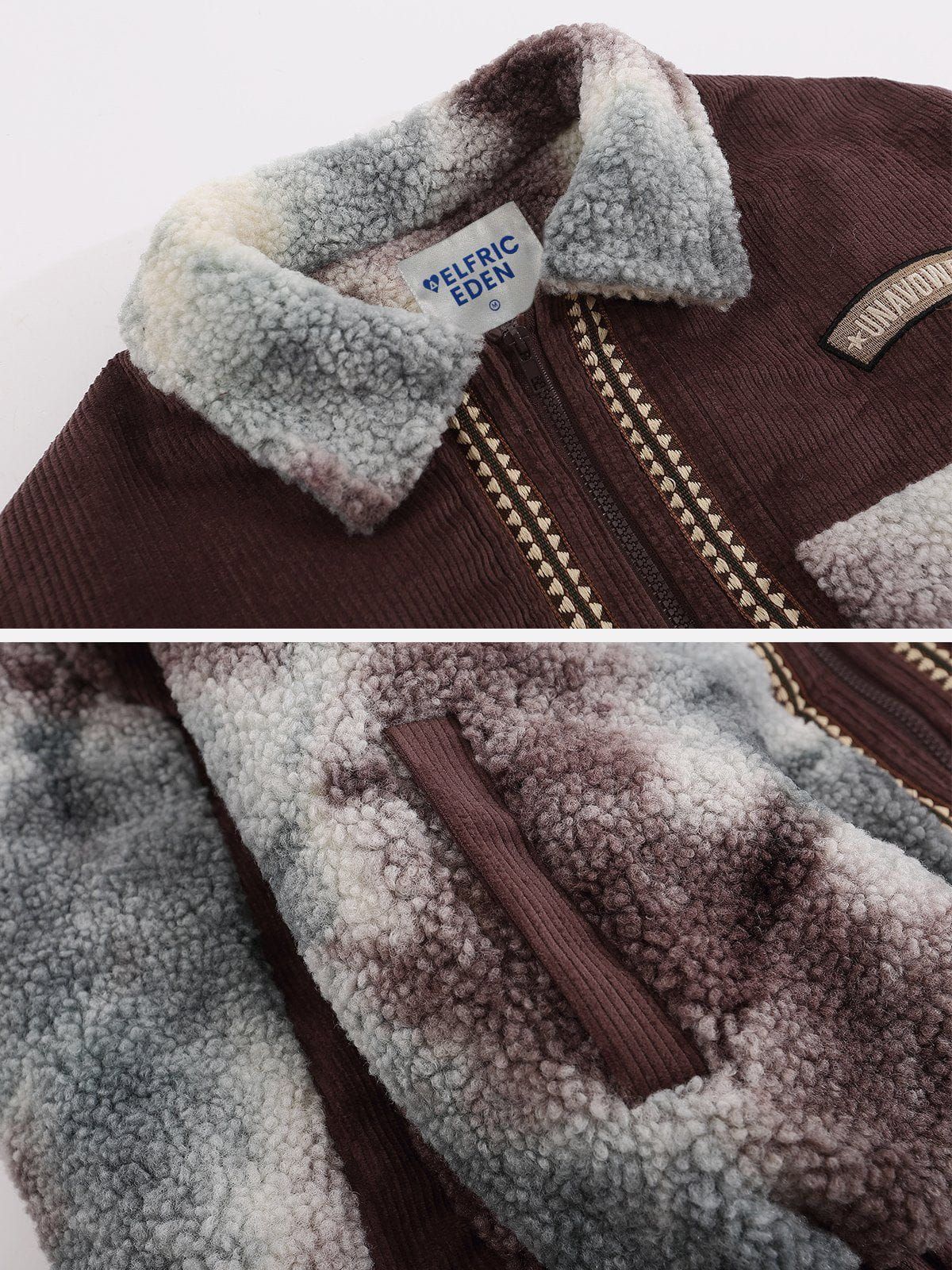 Aelfric Eden Tie Dye Sherpa Coat sold by Aelfric Eden product image thumbnail 4