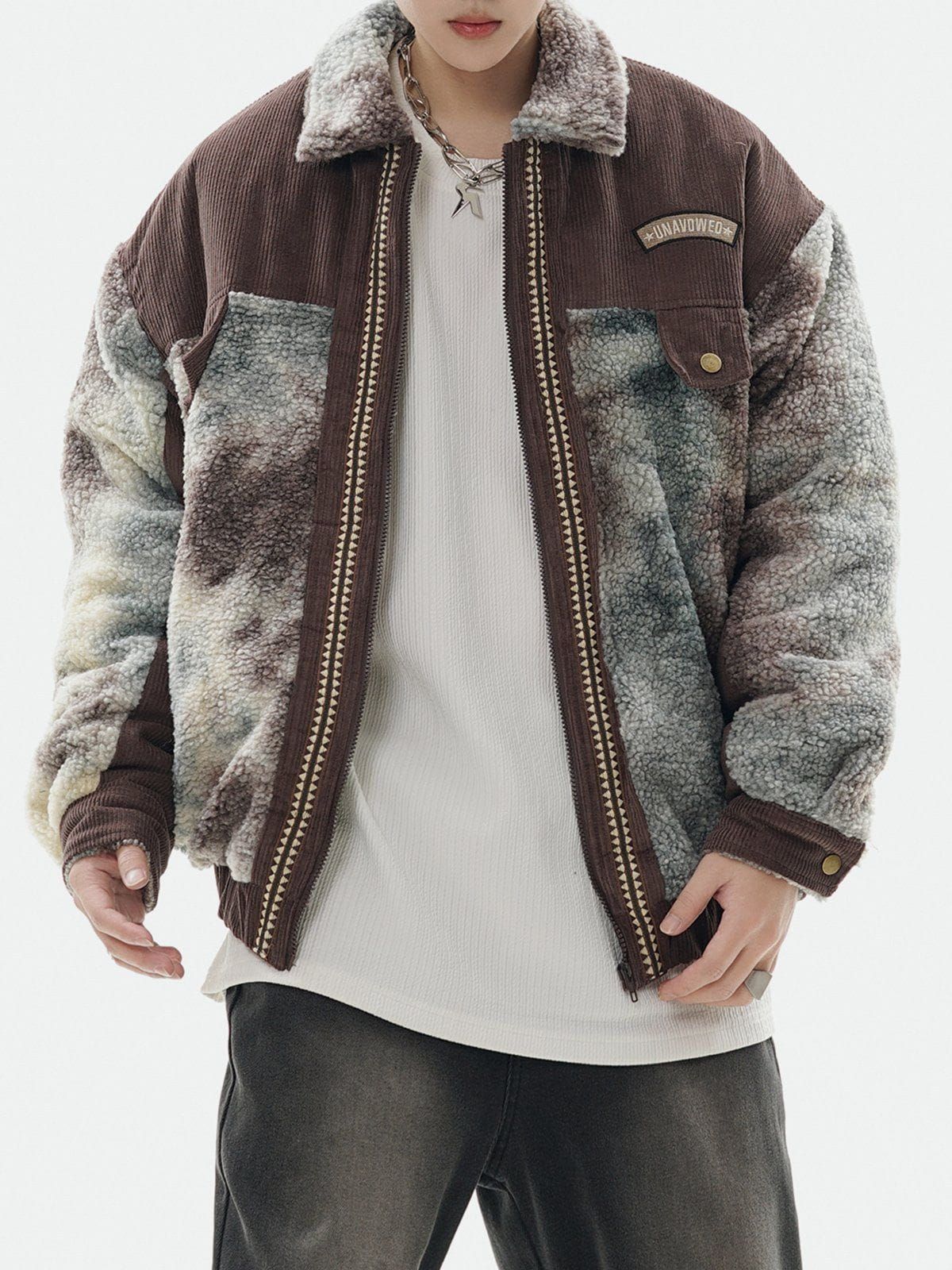Aelfric Eden Tie Dye Sherpa Coat sold by Aelfric Eden product image thumbnail 3