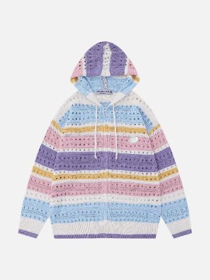 Aelfric Eden Vintage Stripe Mesh Hoodie sold by Aelfric Eden