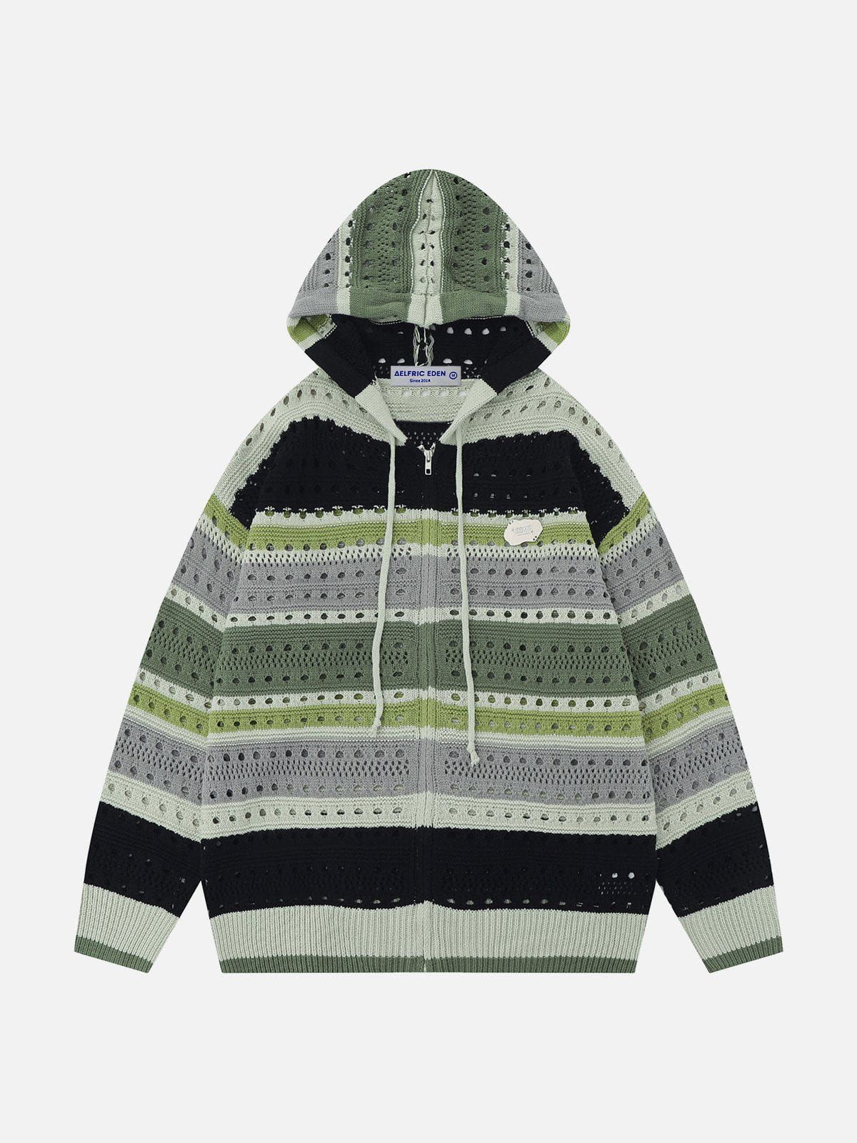 Aelfric Eden Vintage Stripe Mesh Hoodie sold by Aelfric Eden product image thumbnail 4