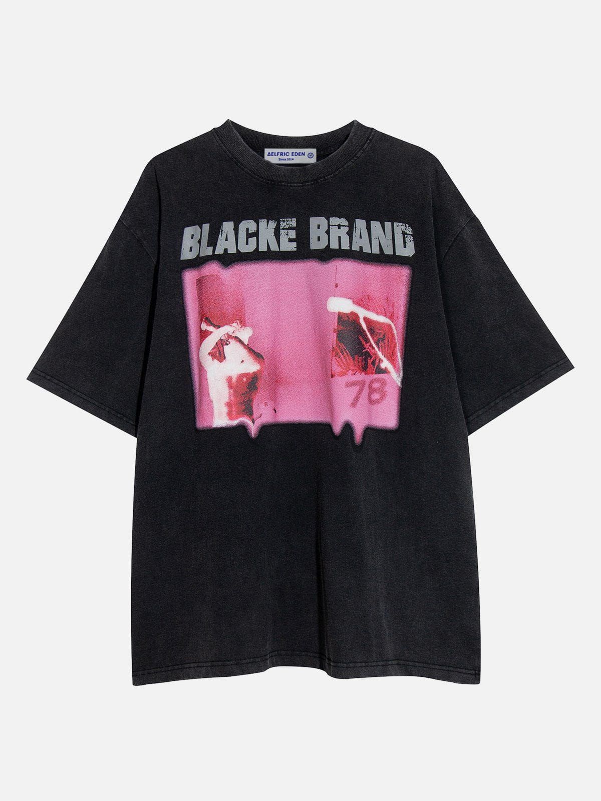 Aelfric Eden Washed Abstraction Print Tee sold by Aelfric Eden