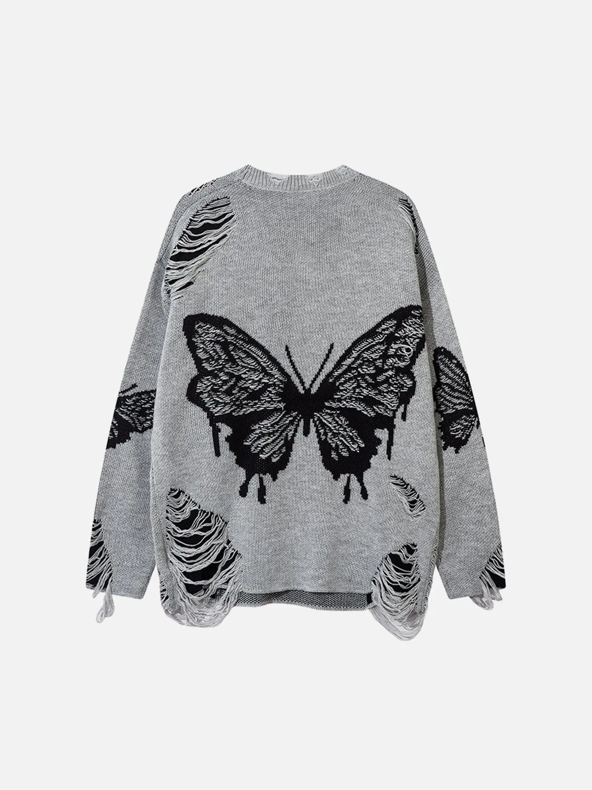 Aelfric Eden Butterfly Jacquard Distressed Sweater sold by Aelfric Eden product image thumbnail 4