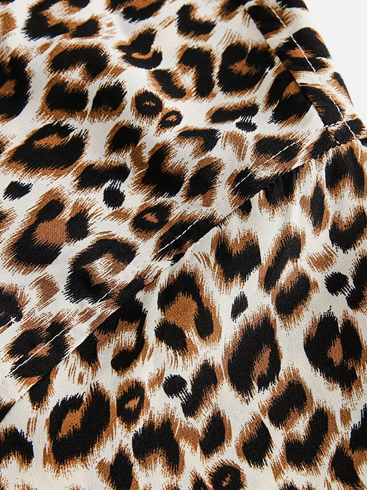 Aelfric Eden Apricot Leopard Print Short Sleeve Shirt sold by Aelfric Eden product image thumbnail 3