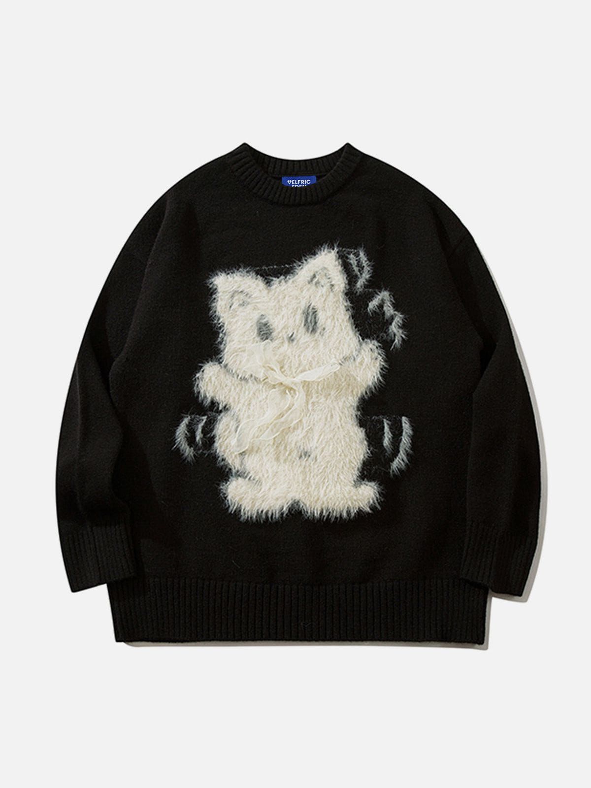 Aelfric Eden Plush Bow Cat Sweater sold by Aelfric Eden product image thumbnail 3