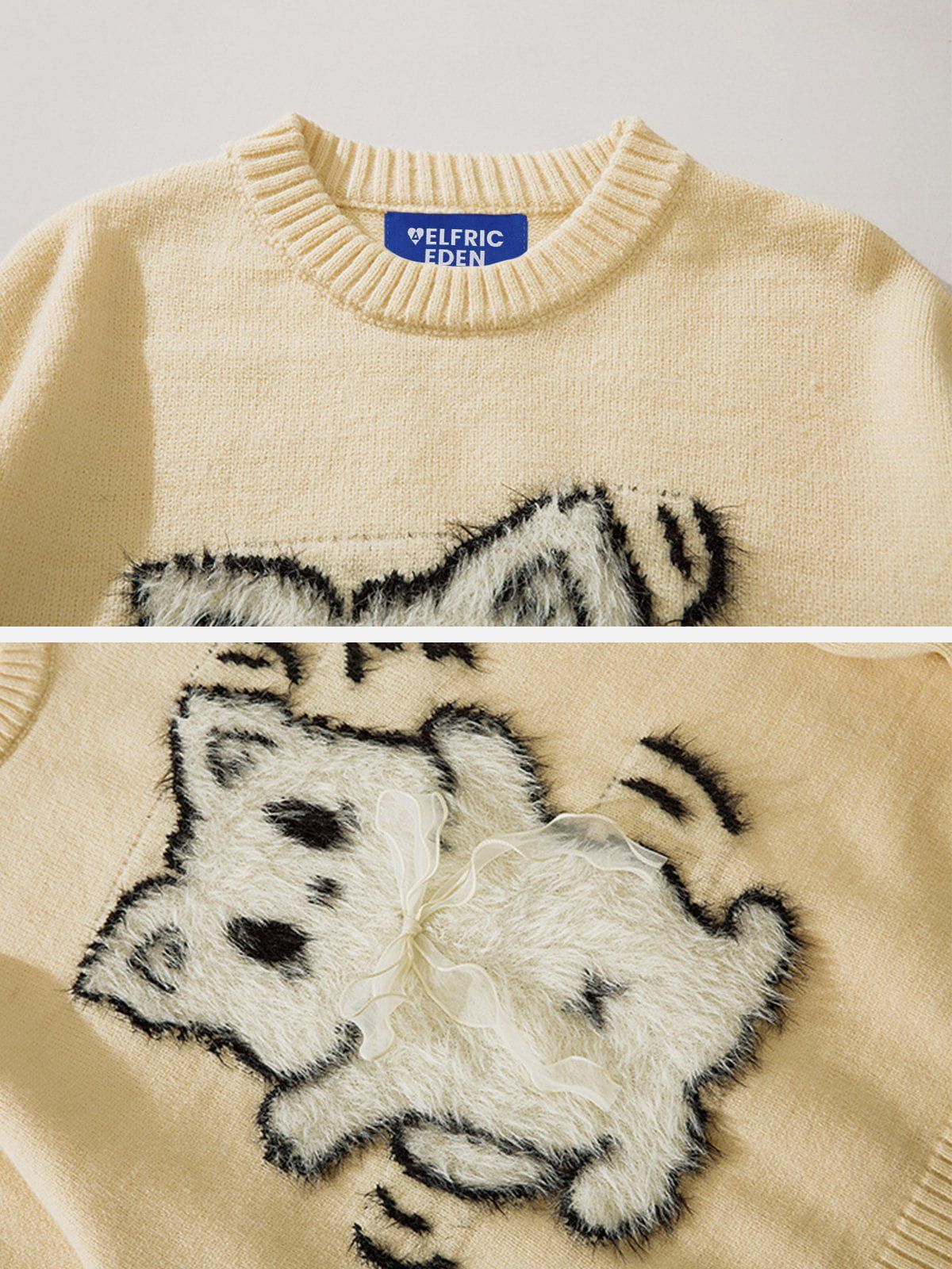 Aelfric Eden Plush Bow Cat Sweater sold by Aelfric Eden product image thumbnail 5