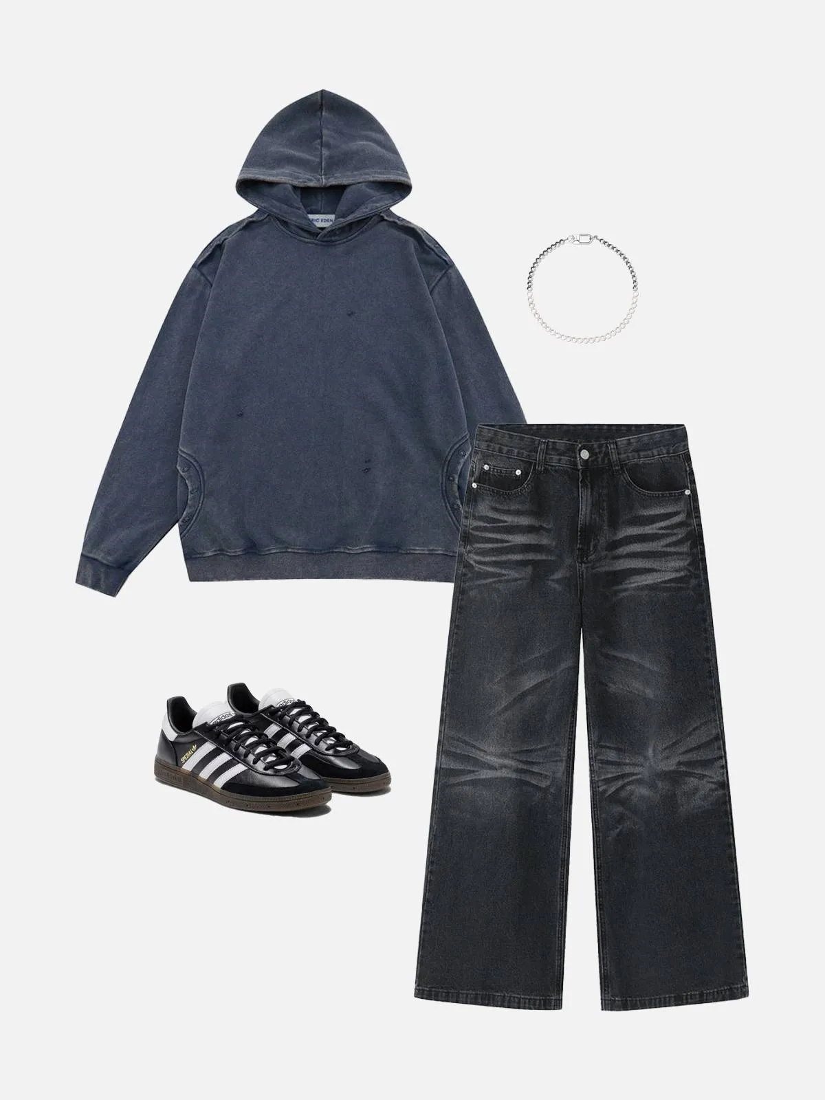 Aelfric Eden Solid Washed Elements Hoodie sold by Aelfric Eden product image thumbnail 3