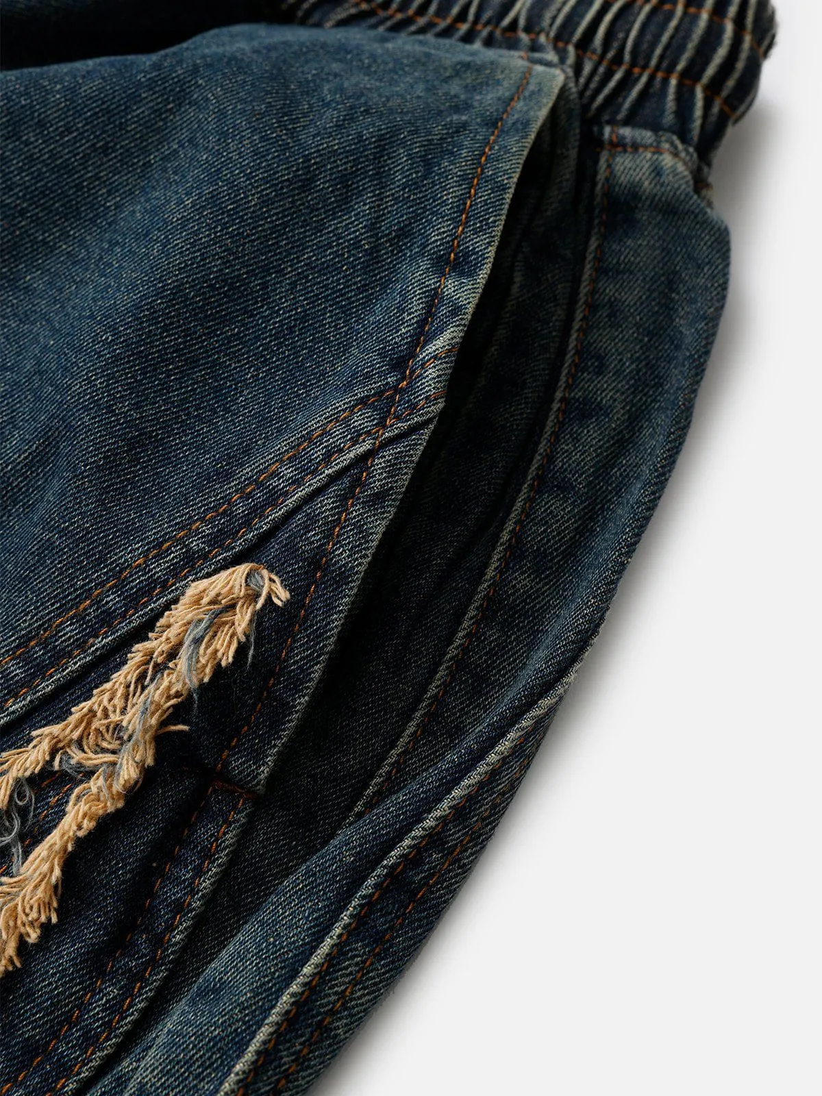 Aelfric Eden Fringe Patchwork Washed Jorts sold by Aelfric Eden product image thumbnail 3