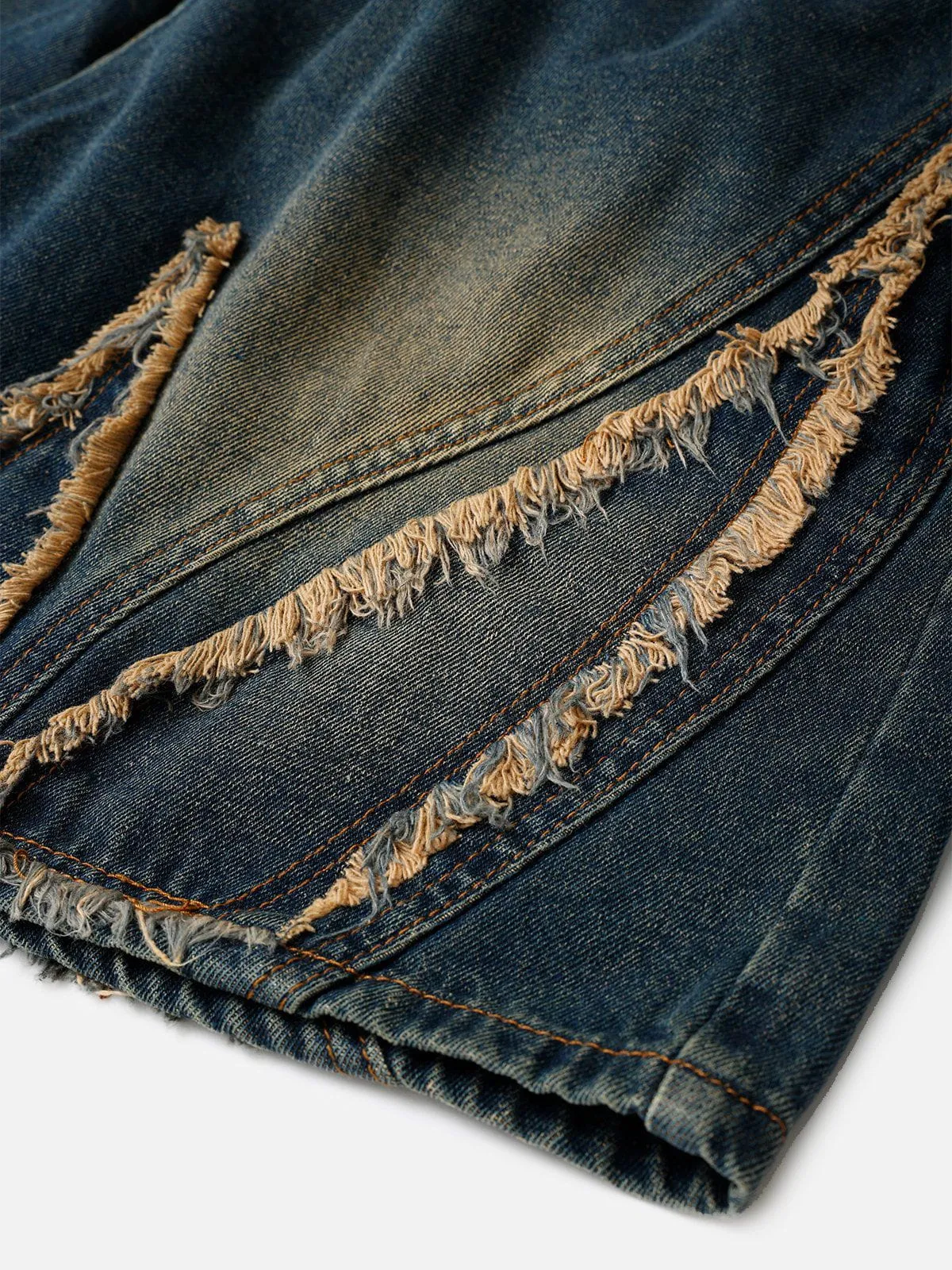 Aelfric Eden Fringe Patchwork Washed Jorts sold by Aelfric Eden product image thumbnail 4
