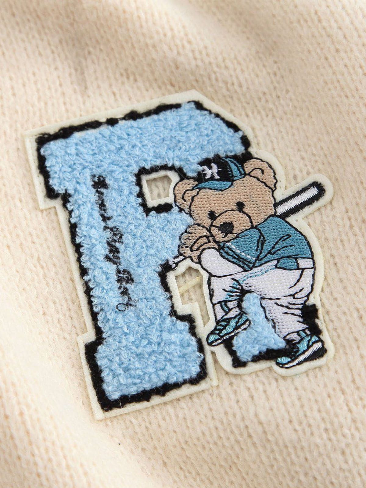 Aelfric Eden Embroidery Bear Knit Sweater sold by Aelfric Eden product image thumbnail 7