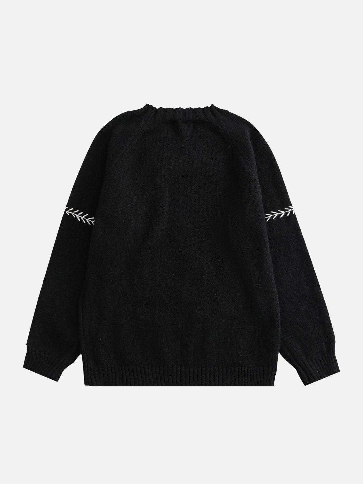 Aelfric Eden Embroidery Bear Knit Sweater sold by Aelfric Eden product image thumbnail 4