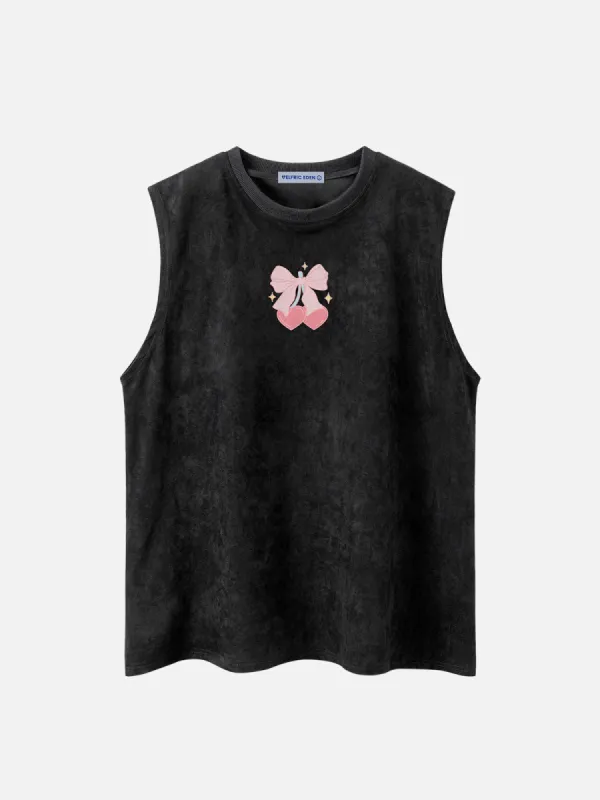 Aelfric Eden Bow Cherry Print Tank Top sold by Aelfric Eden