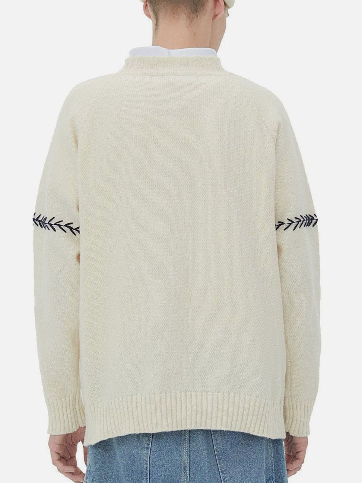 Aelfric Eden Embroidery Bear Knit Sweater sold by Aelfric Eden product image thumbnail 6