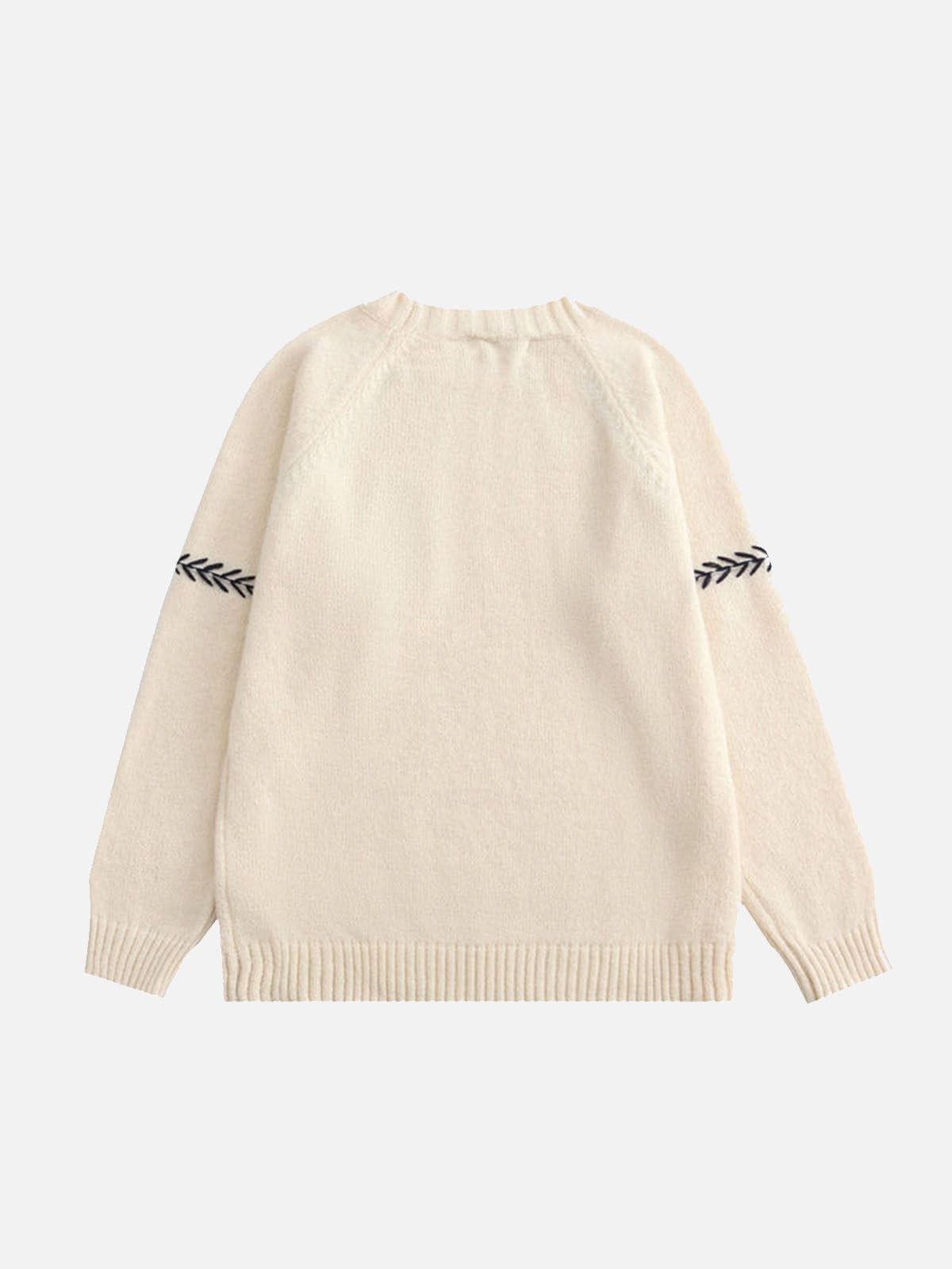 Aelfric Eden Embroidery Bear Knit Sweater sold by Aelfric Eden product image thumbnail 2