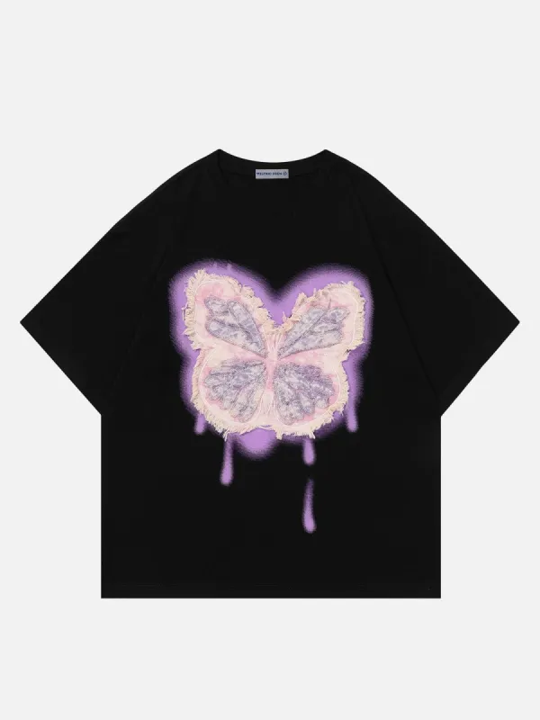 Aelfric Eden Applique Embroidery Butterfly Tee sold by Aelfric Eden