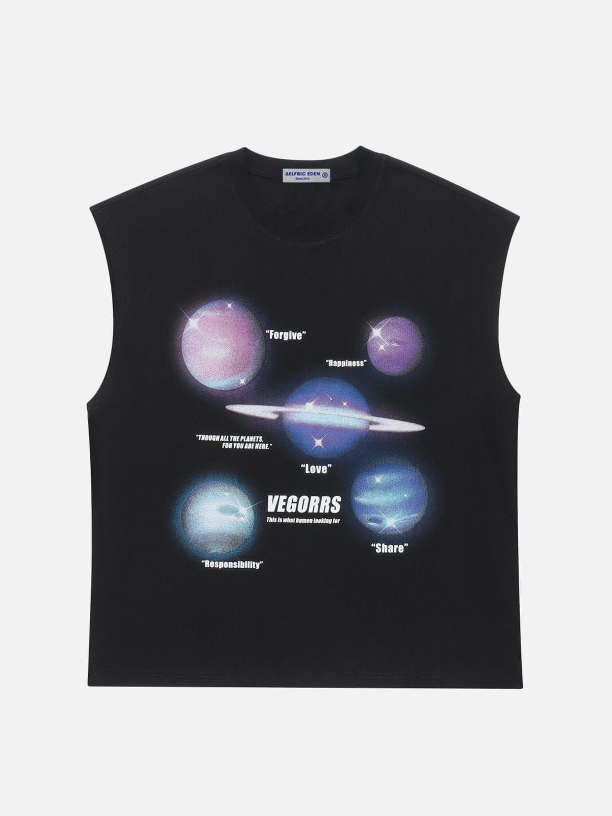 Aelfric Eden Cosmic Planet Print Tank Top sold by Aelfric Eden product image thumbnail 2