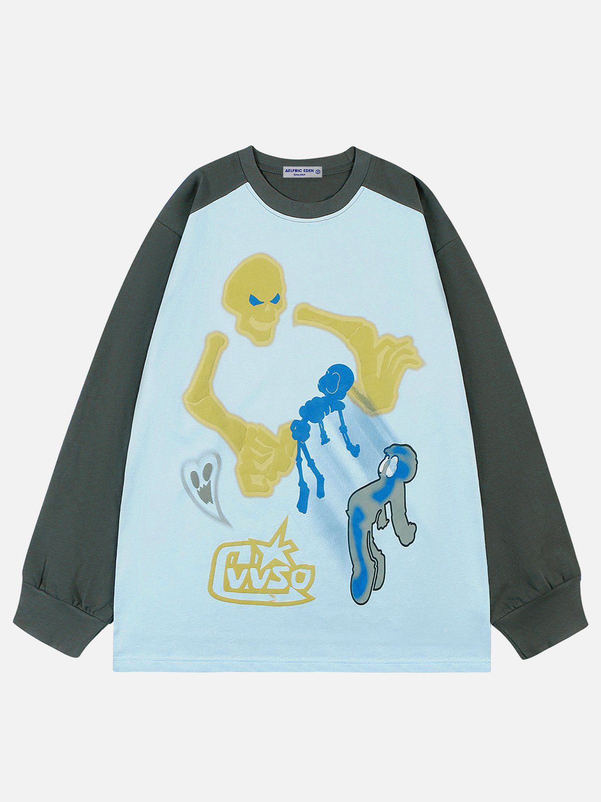 Aelfric Eden Funny Foam Printing Skull Sweatshirt sold by Aelfric Eden