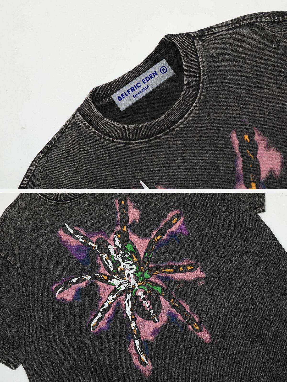 Aelfric Eden Washed Spider Print Tee sold by Aelfric Eden product image thumbnail 3