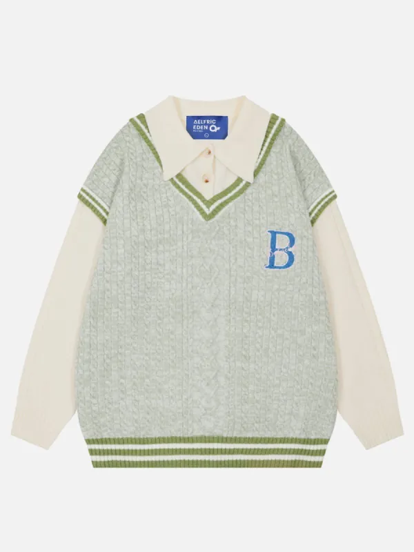 Aelfric Eden Vintage Polo Collar Sweater sold by Aelfric Eden