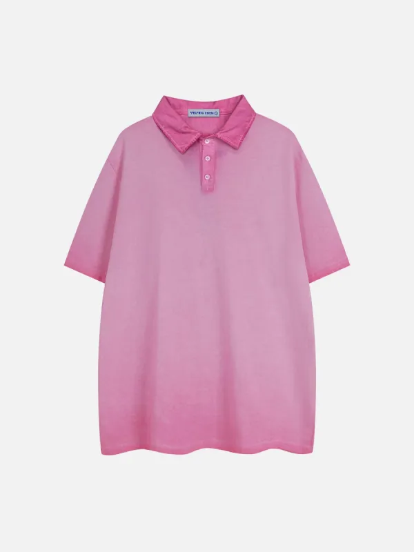 Aelfric Eden Gradient Washed Polo Tee sold by Aelfric Eden