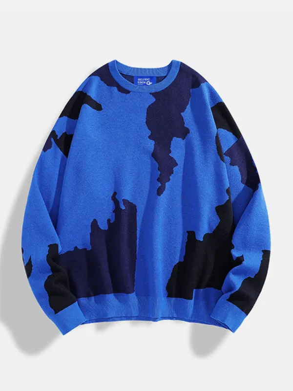 Aelfric Eden Camouflage Color Blocking Sweater sold by Aelfric Eden