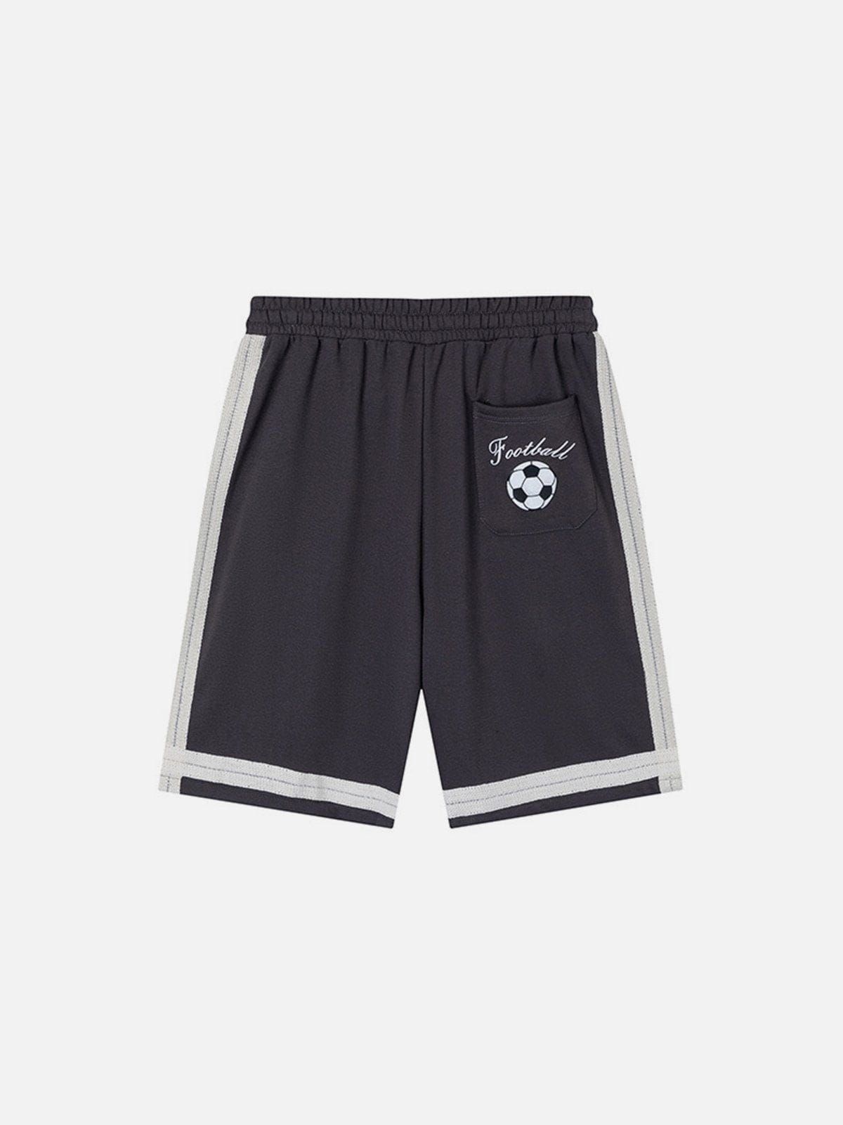 Side Stripe Football Print Shorts sold by Aelfric Eden product image thumbnail 4