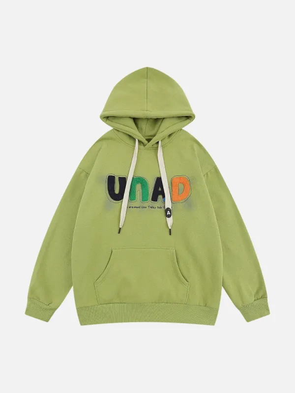 Aelfric Eden Colored Letters 3D Dimensional Design Hoodie sold by Aelfric Eden