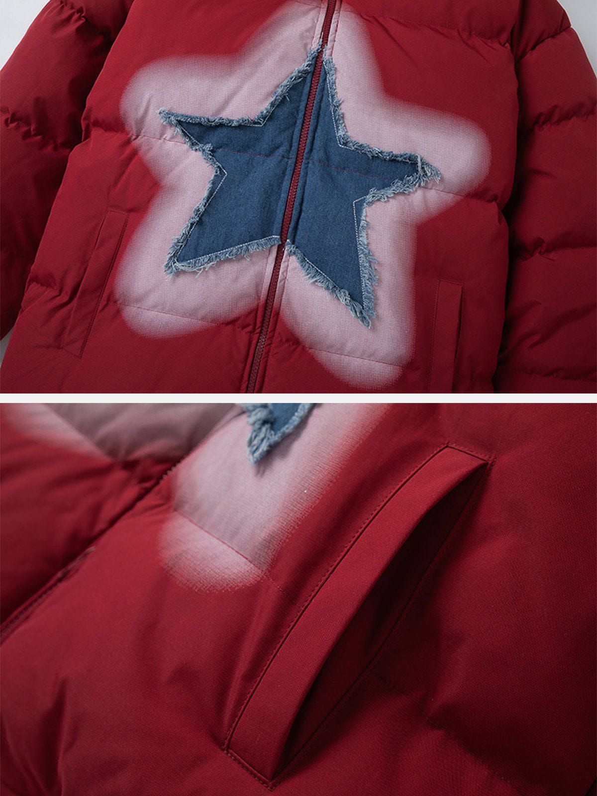 Aelfric Eden Patchwork Denim Star Coat sold by Aelfric Eden product image thumbnail 5