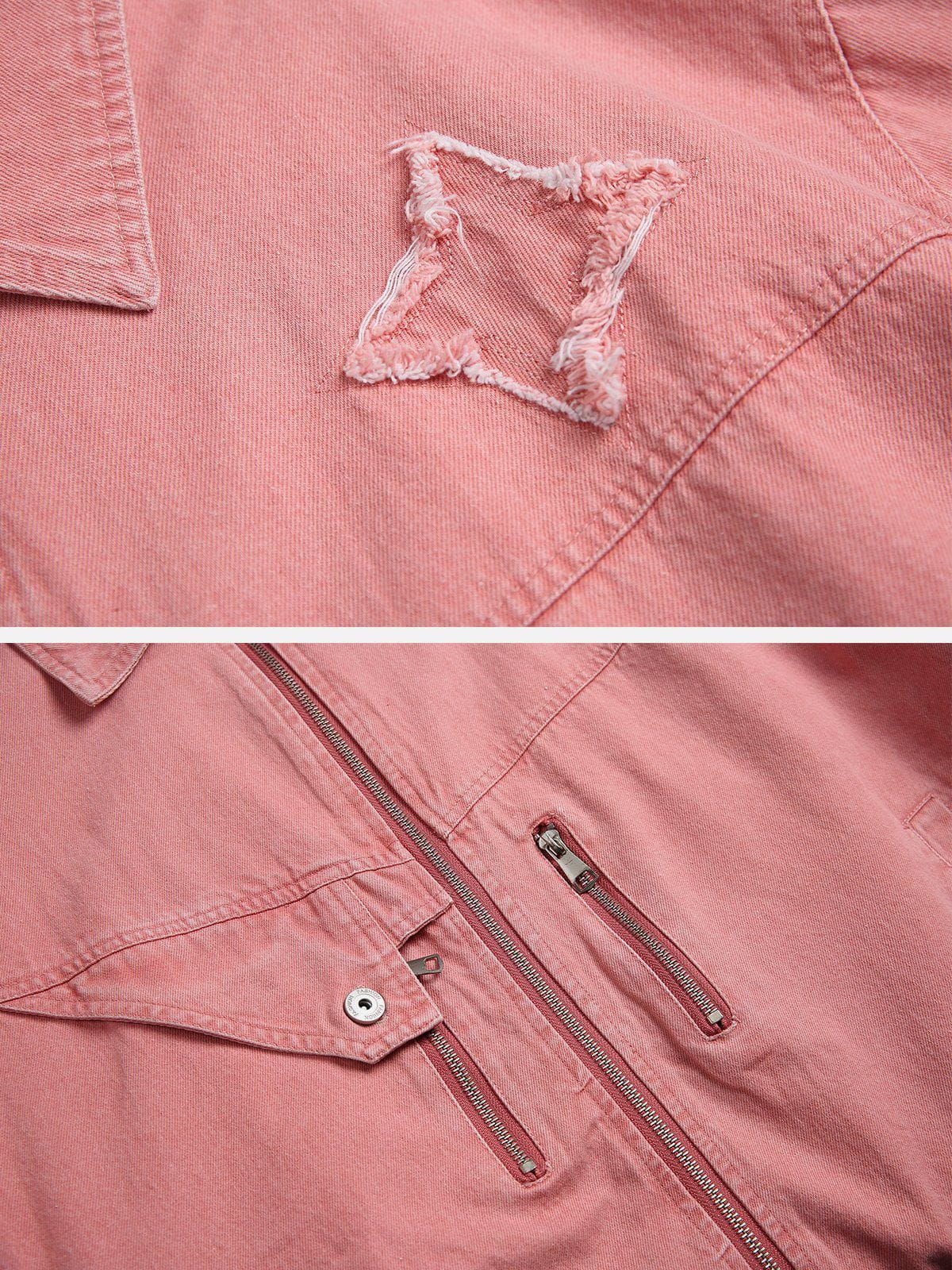 Aelfric Eden Fringe Star Denim Jacket sold by Aelfric Eden product image thumbnail 4