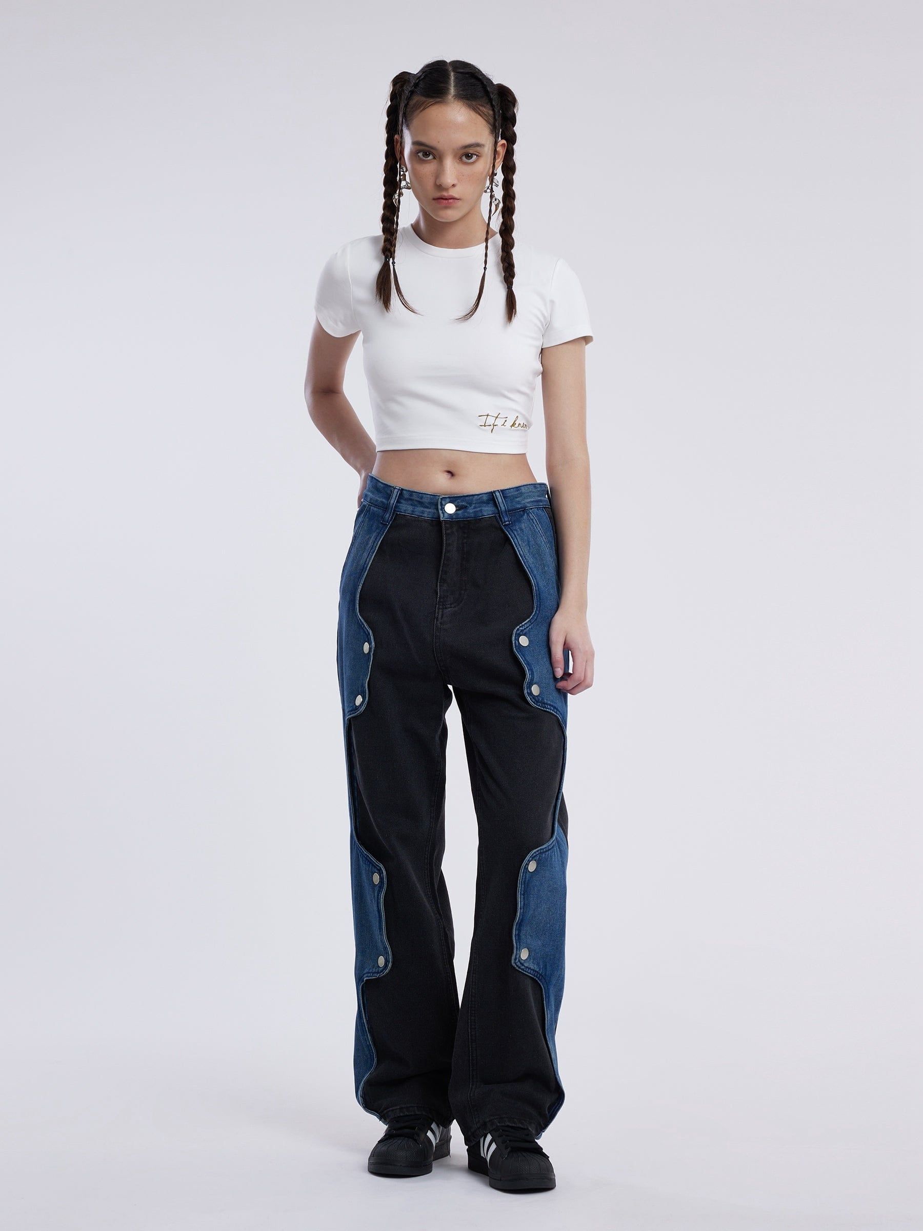 Aelfric Eden Irregular Patchwork Jeans sold by Aelfric Eden product image thumbnail 6