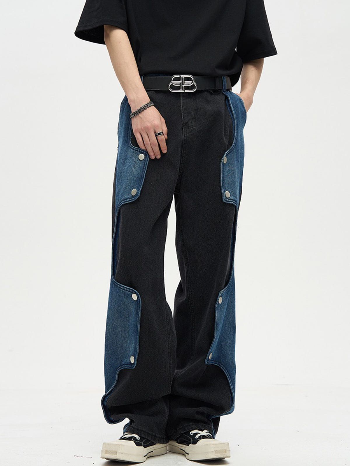 Aelfric Eden Irregular Patchwork Jeans sold by Aelfric Eden product image thumbnail 3