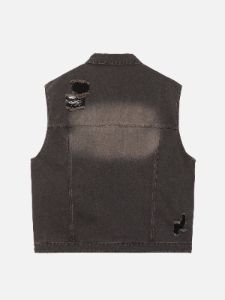 Aelfric Eden Washed Distressed Vest sold by Aelfric Eden