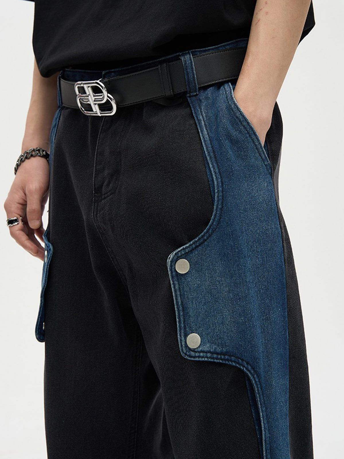 Aelfric Eden Irregular Patchwork Jeans sold by Aelfric Eden product image thumbnail 4