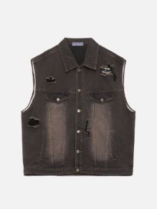 Aelfric Eden Washed Distressed Vest sold by Aelfric Eden