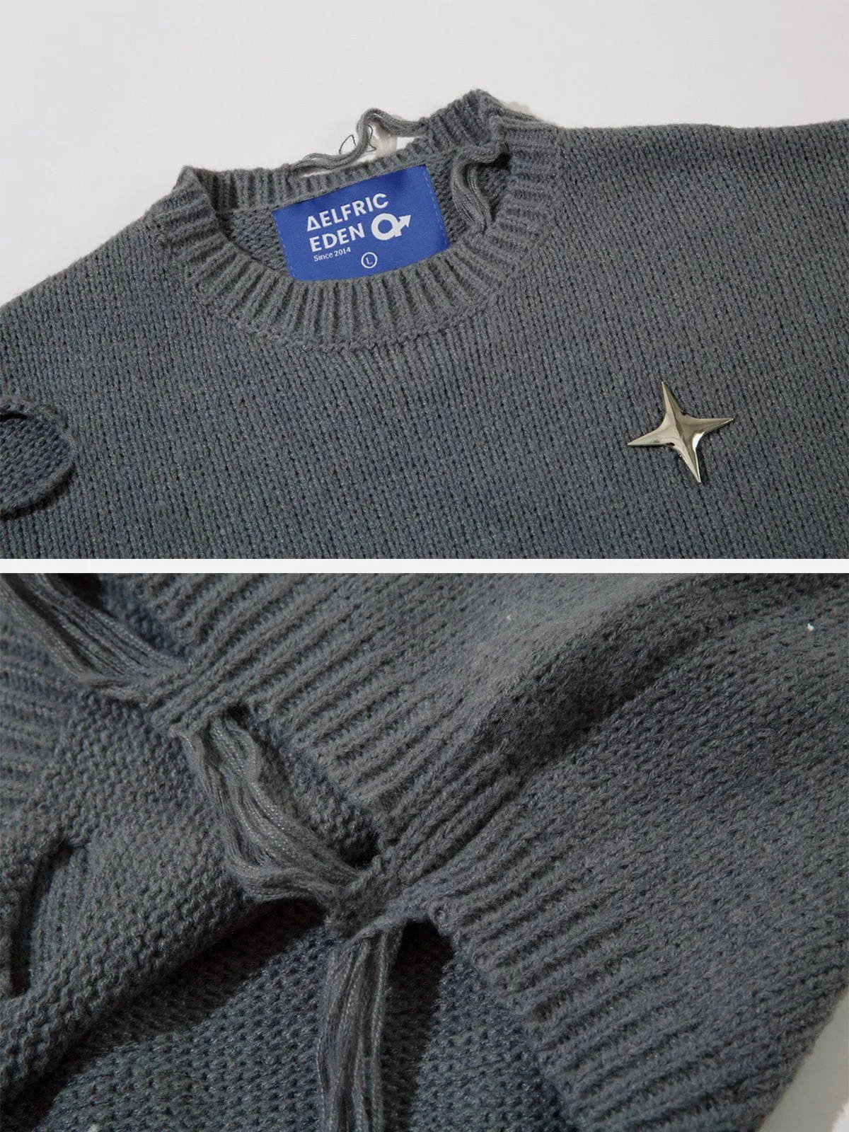 Aelfric Eden Distressed Star Sweater sold by Aelfric Eden product image thumbnail 4