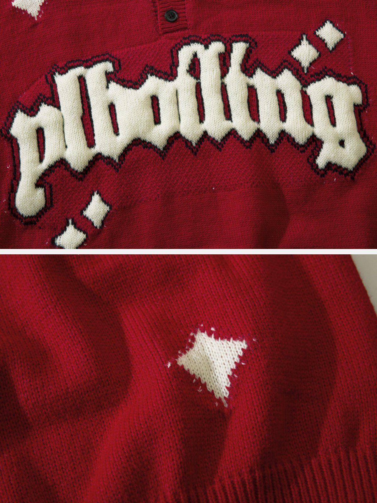 Aelfric Eden Jacquard Gothic Letter Sweater sold by Aelfric Eden product image thumbnail 4