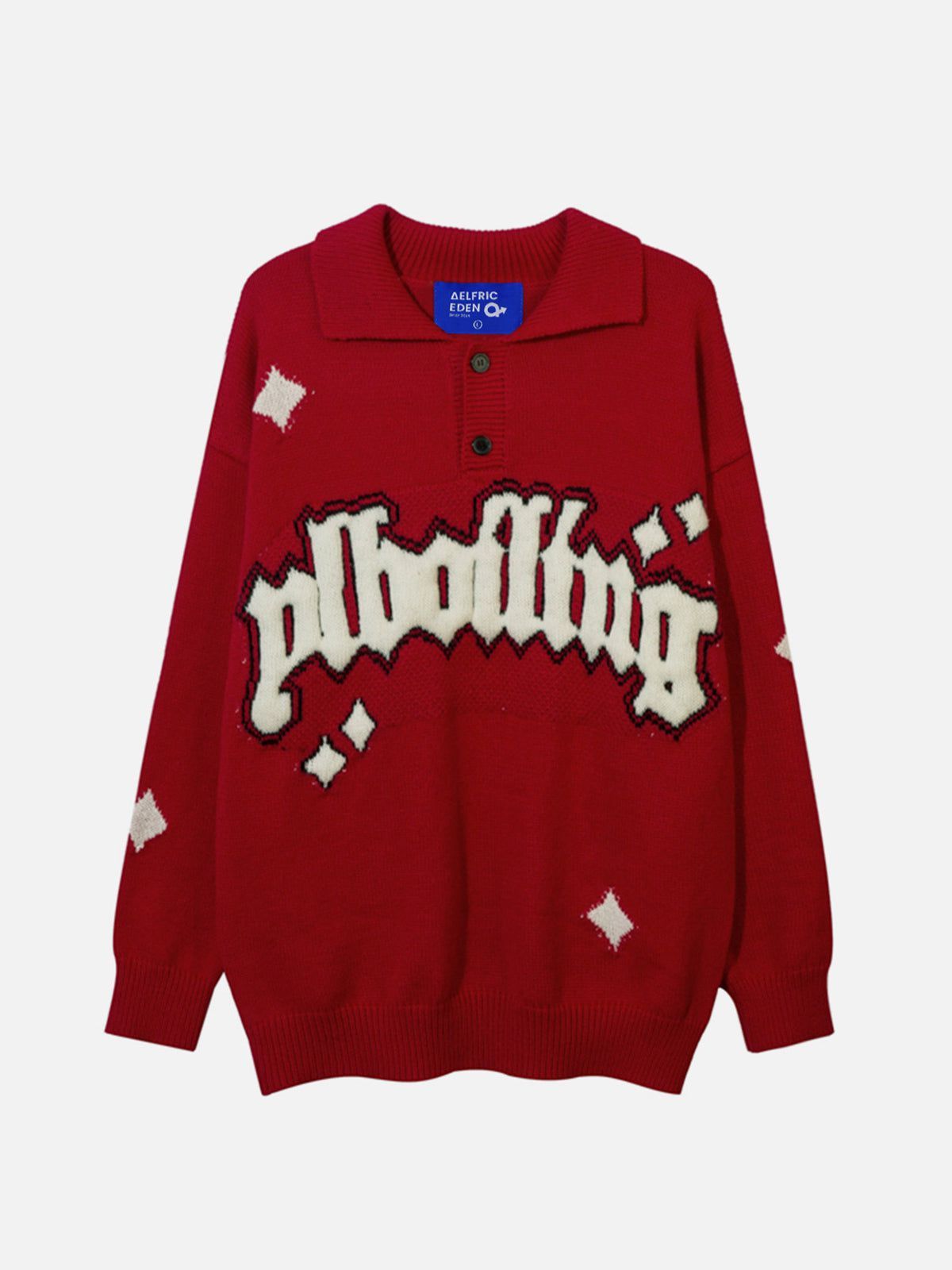 Aelfric Eden Jacquard Gothic Letter Sweater sold by Aelfric Eden product image thumbnail 2