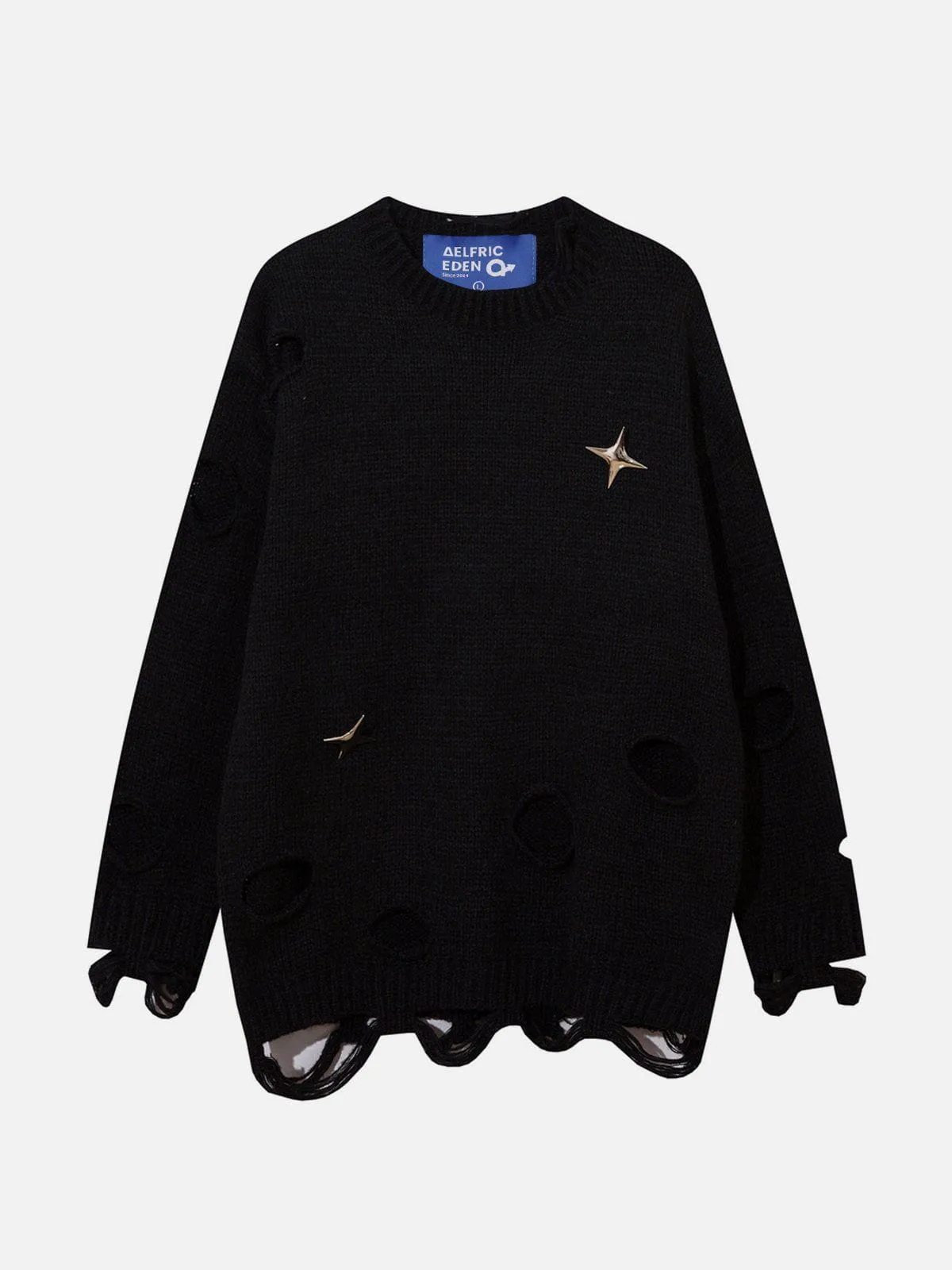 Aelfric Eden Distressed Star Sweater sold by Aelfric Eden product image thumbnail 2