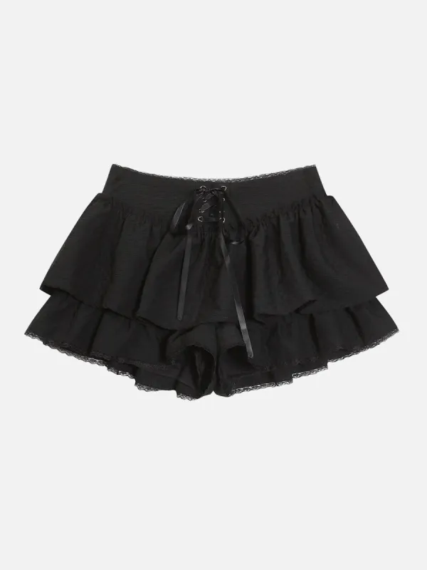 Aelfric Eden Lace Patchwork Wrinkle Skirt sold by Aelfric Eden