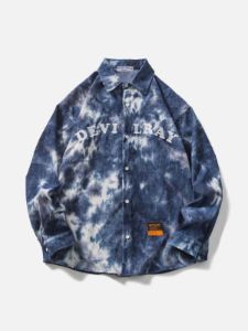 Aelfric Eden Tie Dye Embroidery Long Sleeve Shirts sold by Aelfric Eden