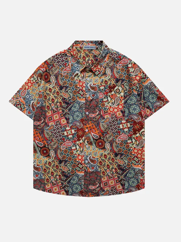 Aelfric Eden Bandana Print Short Sleeve Shirt sold by Aelfric Eden