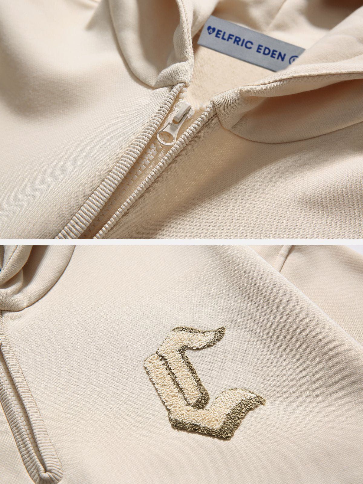 Aelfric Eden Solid Flocking Letter Hoodie sold by Aelfric Eden product image thumbnail 5