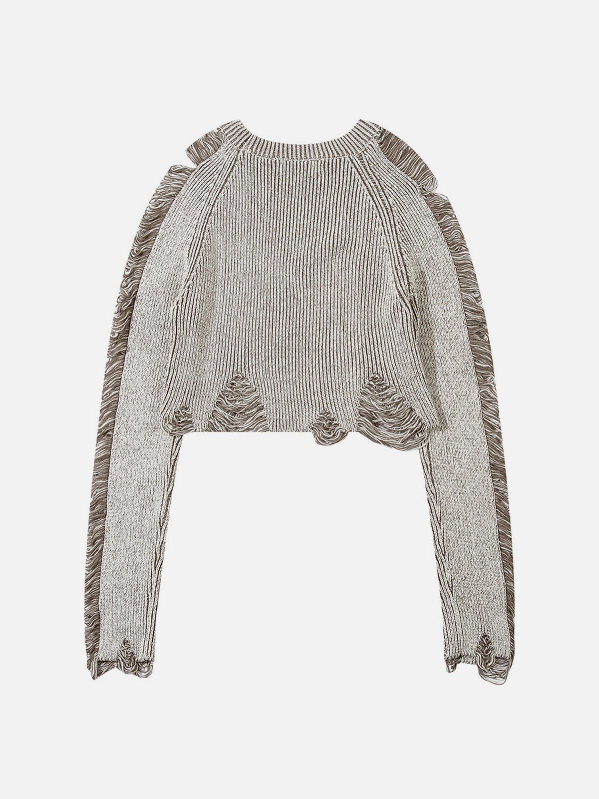 Washed Distressed Fringe Sweater sold by Aelfric Eden product image thumbnail 2